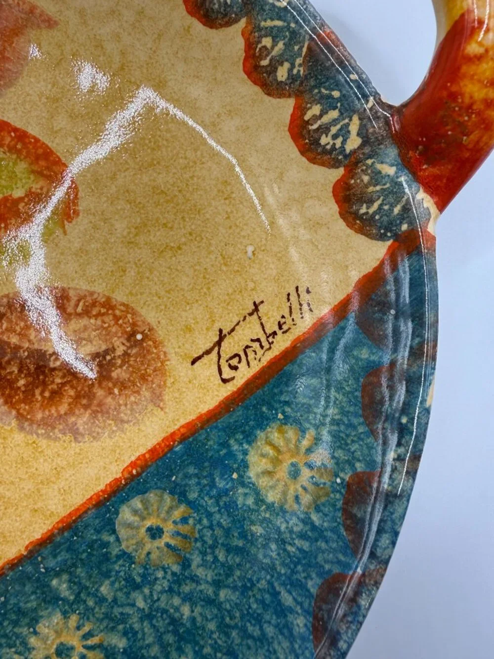 VTG Ceramiche Tombelli Oval Serving Platter